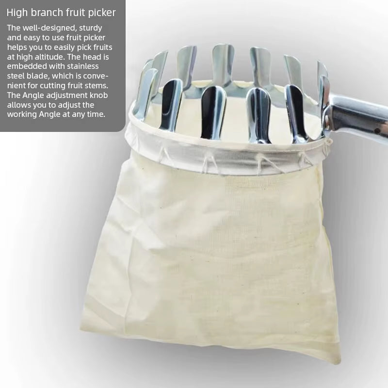 Grab your 1Pc Metal Cherry Picker Tool! π Harvest fruits effortlessly with this handy Fruit Picker Basket Head! Perfect for garden enthusiasts! π³β¨