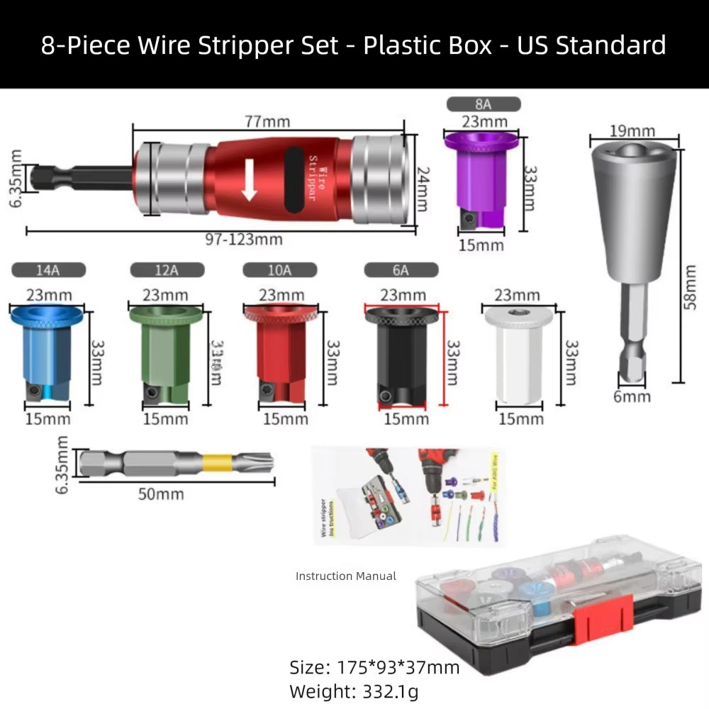 Get the Ultimate Portable Wire Stripper Kit! 💪🔧 Perfect for DIY enthusiasts and pros alike! #ToolTime #DIY #ElectricDrill
