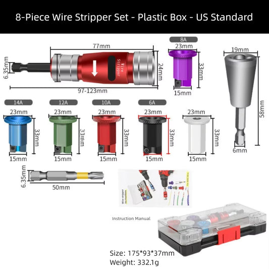 Get the Ultimate Portable Wire Stripper Kit! 💪🔧 Perfect for DIY enthusiasts and pros alike! #ToolTime #DIY #ElectricDrill